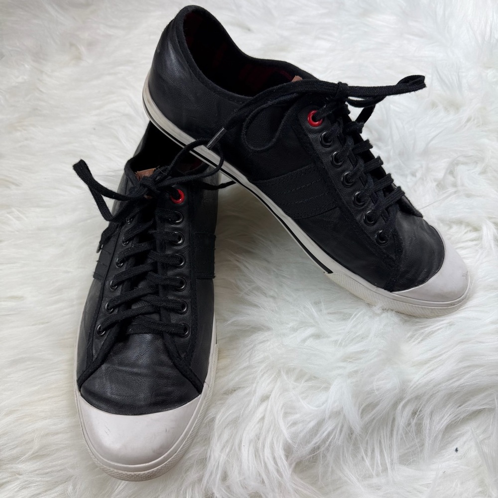Ben Sherman Black Leather Sneakers